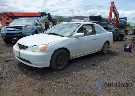 2002 Honda Civic Ex из США, поврежденный, VIN 1HGEM21932L097698